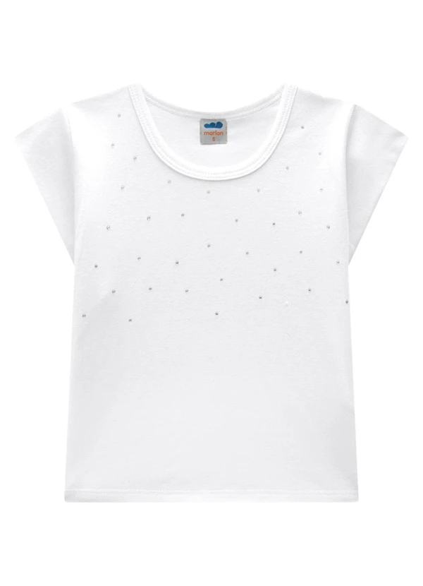 Marlan - Conjunto Blusa e Short Saia Maxi Flower Branco