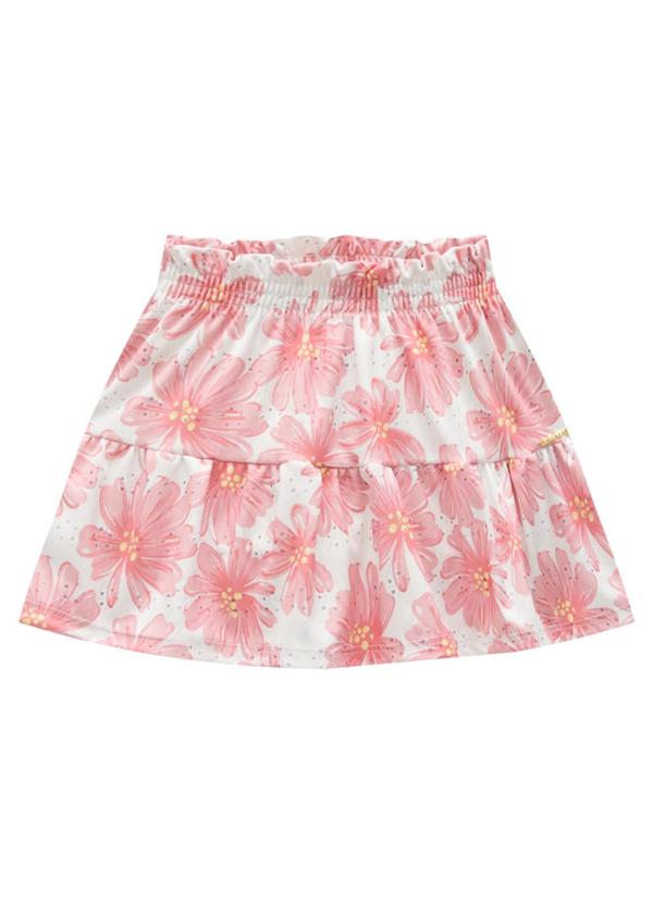 Marlan - Conjunto Blusa e Short Saia Maxi Flower Rosa 3