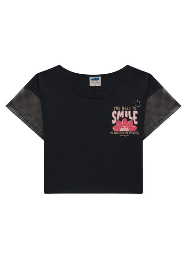 Marlan - Conjunto Blusa e Short Saia Moletinho Preto 2