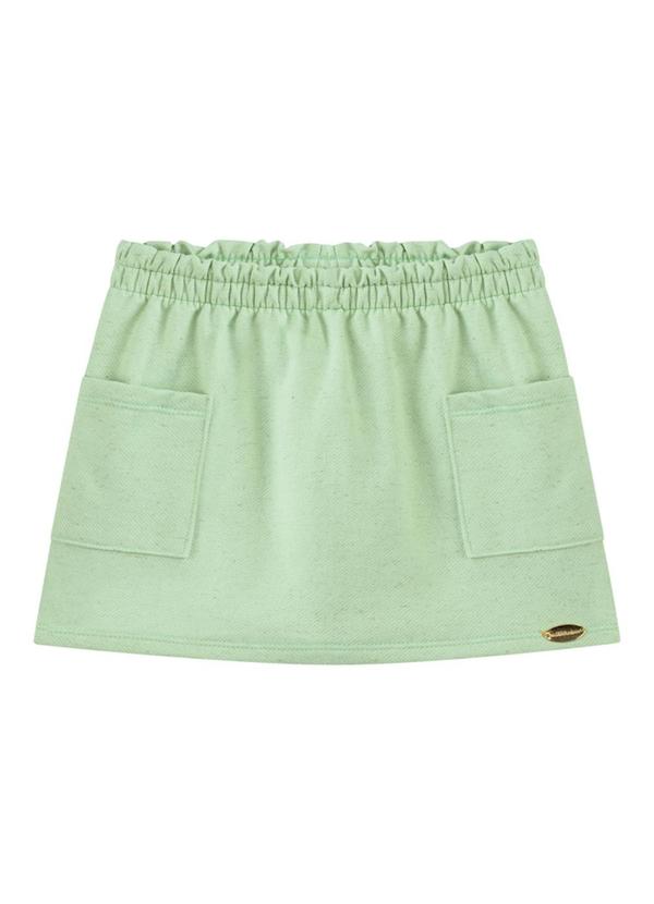 Milli e Nina - Conjunto Blusa e Short/Saia Moletinho Verde 4
