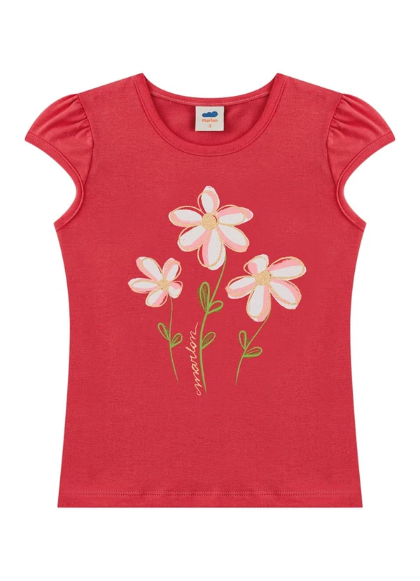 Marlan - Conjunto Blusa e Short Saia Moletinho Vermelho 3