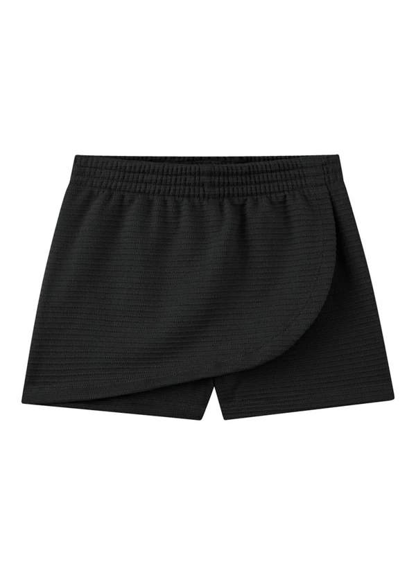 Marlan - Conjunto Blusa e Short Saia Preto 4