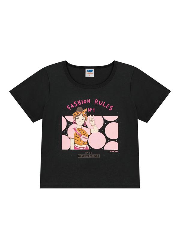 Marlan - Conjunto Blusa e Short Saia Preto 3