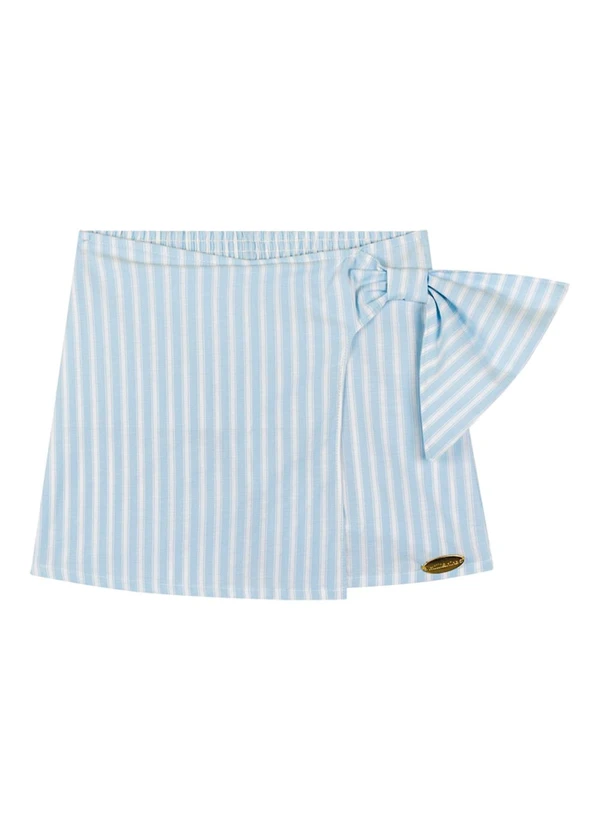 Milli e Nina - Conjunto Blusa e Short Saia Tecido Plano Rosa 3