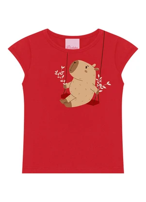 Duduka - Conjunto Blusa e Short Saia Vermelho - DUDUKA