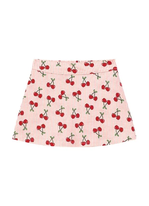 Duduka - Conjunto Blusa e Short Saia Vermelho - DUDUKA