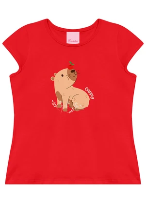 Duduka - Conjunto Blusa  e Short Saia Vermelho - DUDUKA