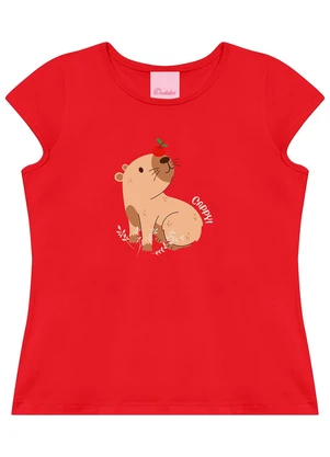Duduka - Conjunto Blusa  e Short Saia Vermelho - DUDUKA