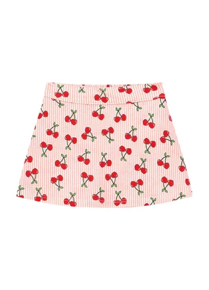 Duduka - Conjunto Blusa e Short Saia Vermelho - DUDUKA
