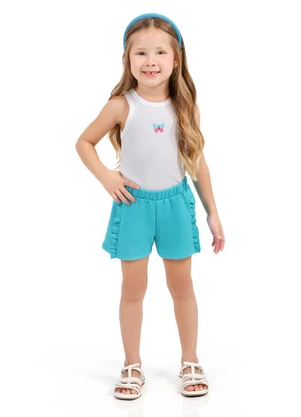 Tink Bink - Conjunto Blusa e Shorts Azul - TINK BINK
