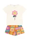 Fakini Kids - Conjunto Blusa/Shorts Verde - variação: Bege