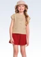Fakini Kids - Conjunto Blusa e Shorts Bege - variação: Bege