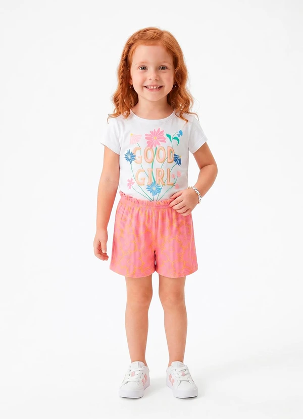 Sweet Lemon - Conjunto Blusa e Shorts Branco
