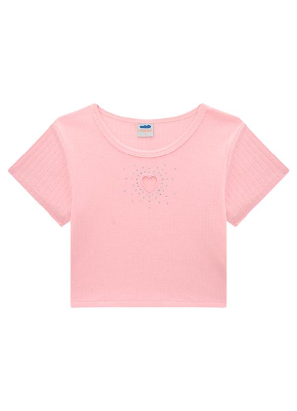 Marlan - Conjunto Blusa e Shorts Canelado Encanto Rosa 2