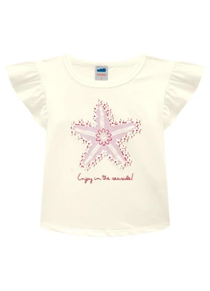 Marlan - Conjunto Blusa e Shorts em Cotton Bee Honey Bege - MARLAN