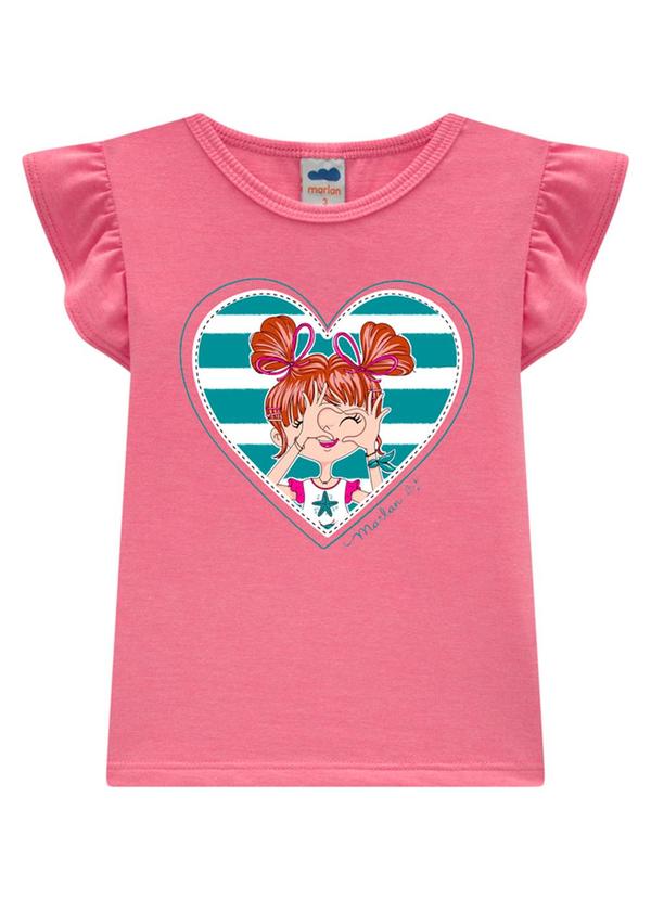 Marlan - Conjunto Blusa e Shorts em Cotton Bee Honey Rosa 2