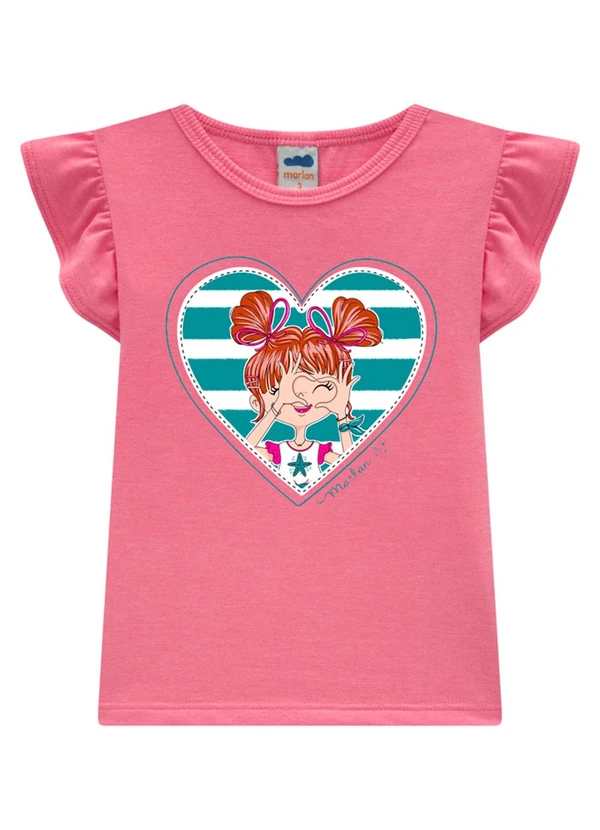 Marlan - Conjunto Blusa e Shorts em Cotton Bee Honey Rosa 2