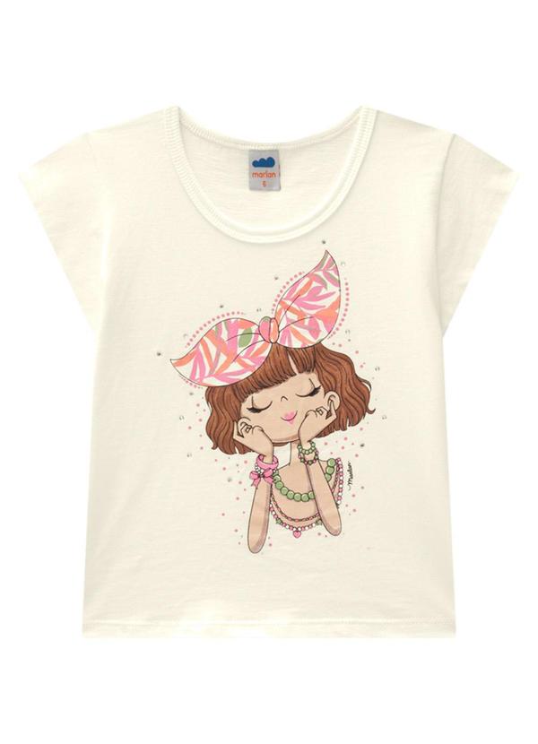 Marlan - Conjunto Blusa e Shorts em Cotton Bege