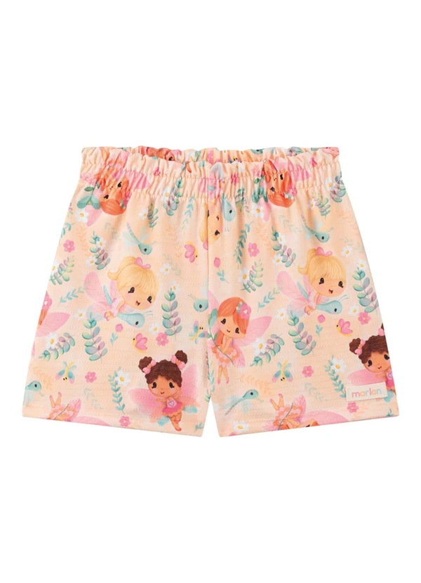 Marlan - Conjunto Blusa e Shorts em Cotton Bege 3