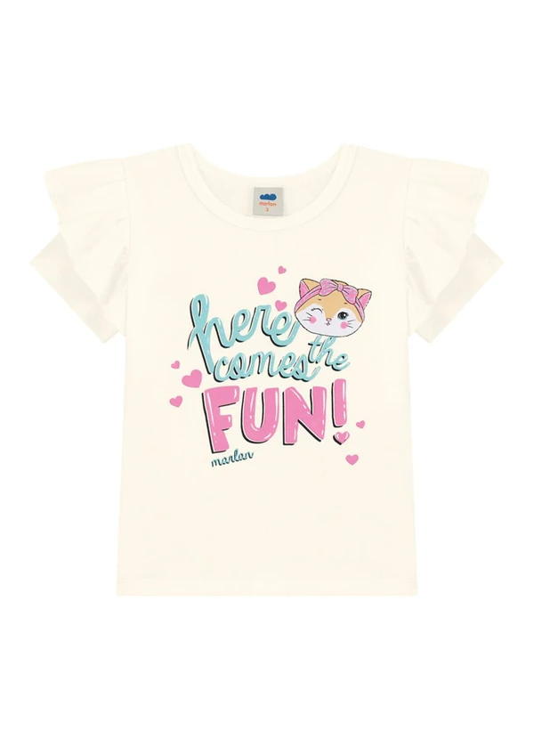 Marlan - Conjunto Blusa e Shorts em Cotton Bege 2