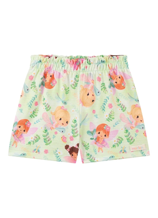 Marlan - Conjunto Blusa e Shorts em Cotton Verde 3