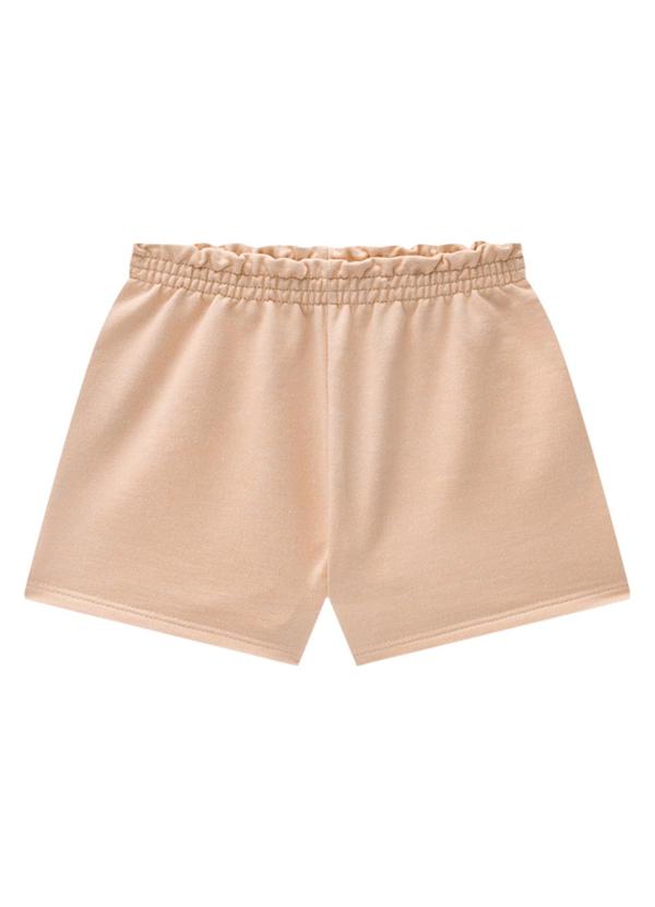 Marlan - Conjunto Blusa e Shorts em Fleece Jeans Laranja 3