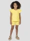 Kely Kety - Conjunto Blusa e Shorts em Malha Collor Verde - variação: Amarelo