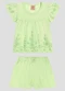 Kely Kety - Conjunto Blusa e Shorts em Malha Collor Verde - variação: Verde