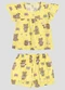 Kely Kety - Conjunto Blusa e Shorts em Meia Malha Amarelo - variação: Amarelo