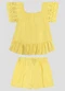 Kely Kety - Conjunto Blusa e Shorts em Meia Malha Verde - variação: Amarelo