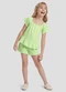 Kely Kety - Conjunto Blusa e Shorts em Meia Malha Verde - variação: Verde