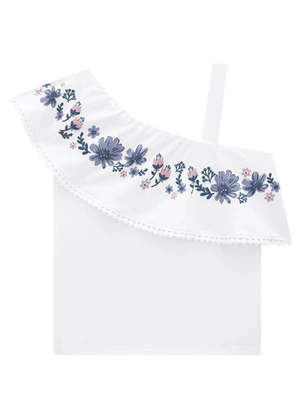 Marlan - Conjunto Blusa e Shorts em Molecotton Branco - MARLAN