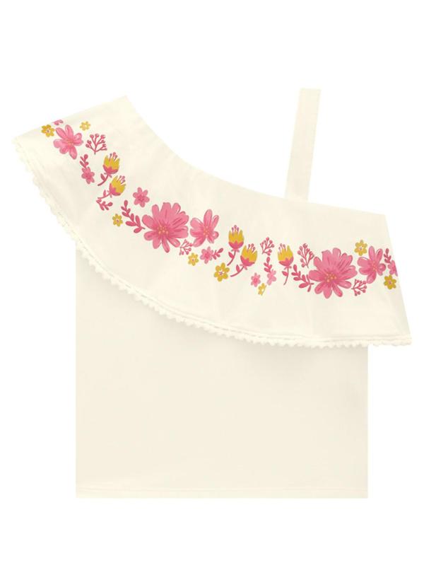 Marlan - Conjunto Blusa e Shorts em Molecotton Jeans Bege 2