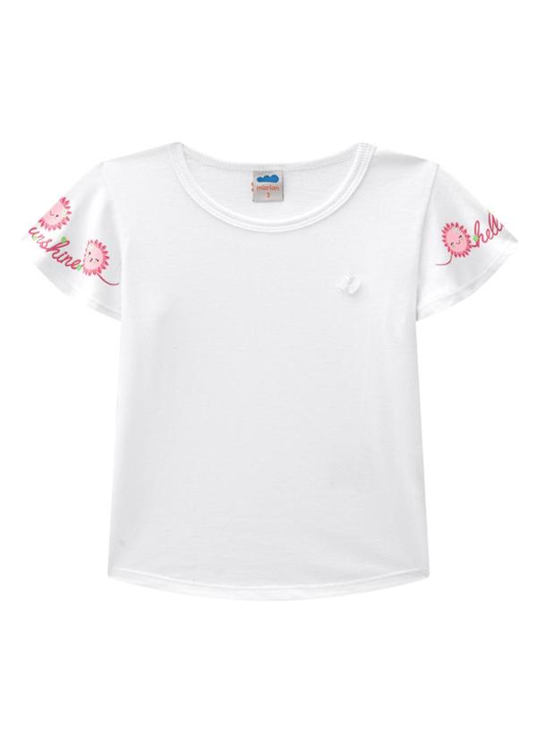 Marlan - Conjunto Blusa e Shorts em Moletinho Branco 2