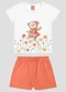 Kely Kety - Conjunto Blusa e Shorts em Moletinho Branco - variação: Branco