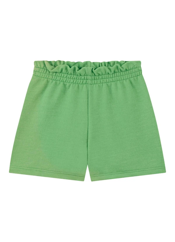 Marlan - Conjunto Blusa e Shorts em Moletinho Jeans Bege 4