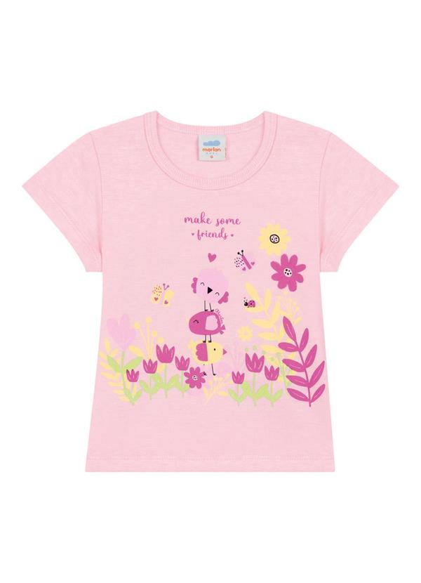 Marlan - Conjunto Blusa e Shorts em Moletinho Rosa 2