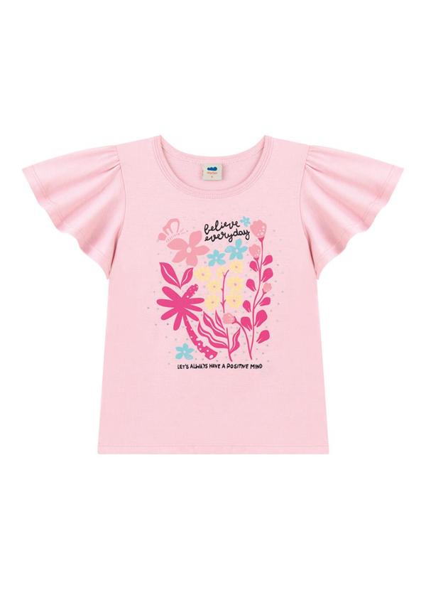 Marlan - Conjunto Blusa e Shorts em Moletinho Rosa 3