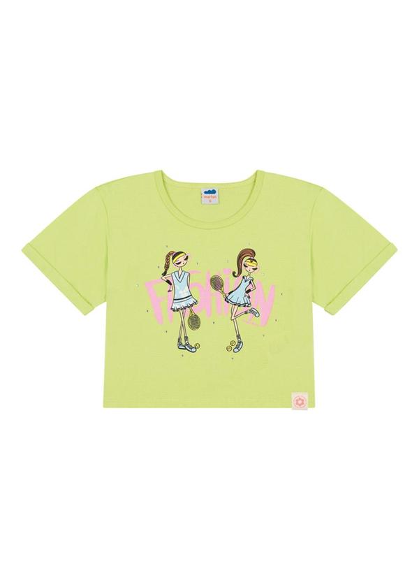 Marlan - Conjunto Blusa e Shorts em Moletinho Verde 2