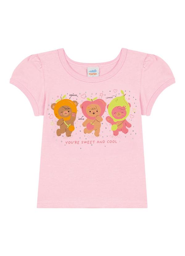 Marlan - Conjunto Blusa e Shorts em Newtech Rosa 3