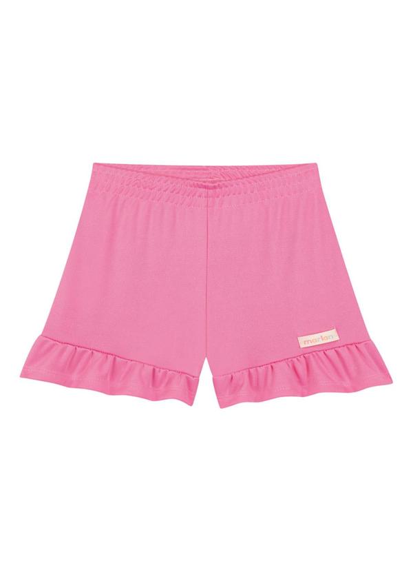 Marlan - Conjunto Blusa e Shorts em Newtech Rosa 4