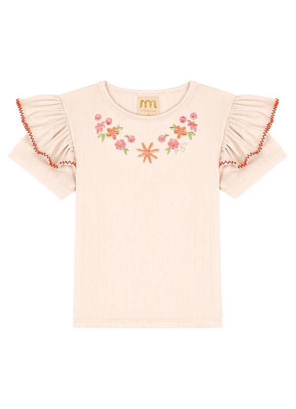 Milli e Nina - Conjunto Blusa e Shorts em Poliamida Amarelo 4