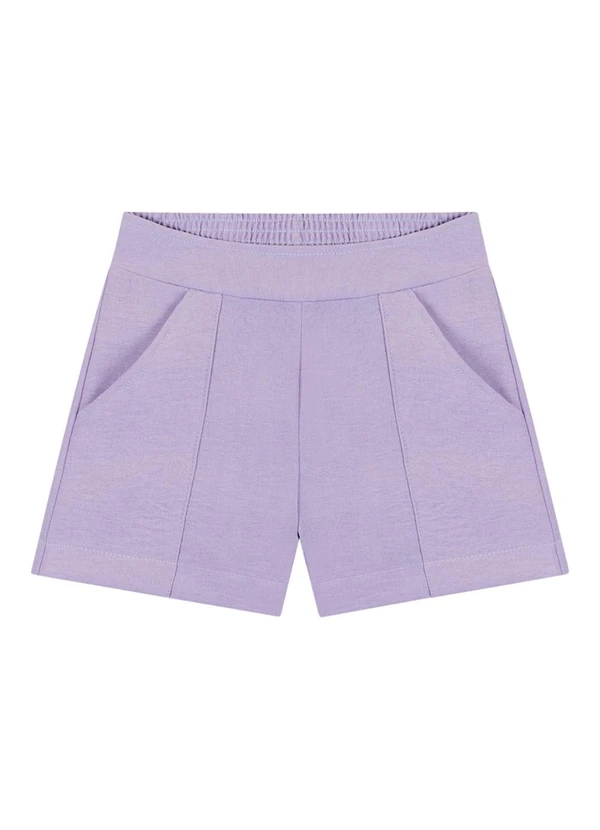 Milli e Nina - Conjunto Blusa e Shorts em Tecido Wind Bege 4