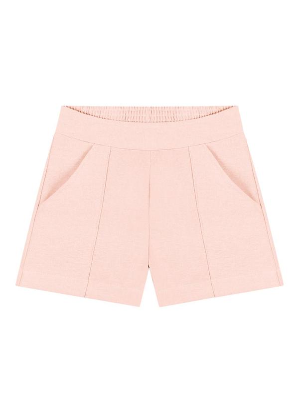 Milli e Nina - Conjunto Blusa e Shorts em Tecido Wind Rosa 3