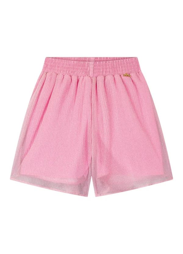 Milli e Nina - Conjunto Blusa e Shorts em Tule Bege 3