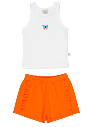 Tink Bink - Conjunto Blusa e Shorts Laranja - TINK BINK