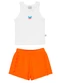 Tink Bink - Conjunto Blusa e Shorts Laranja - variação: Laranja