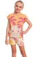 Fakini Kids - Conjunto Blusa e Shorts Bege - variação: Laranja