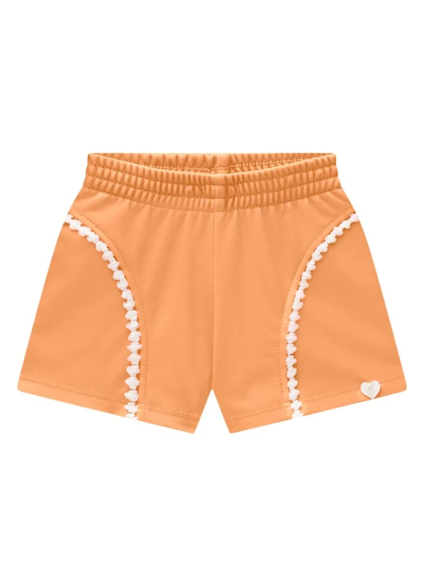 Marlan - Conjunto Blusa e Shorts Malha Newtech Laranja 2