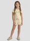 Kely Kety - Conjunto Blusa e Shorts Moletinho Bege - variação: Bege